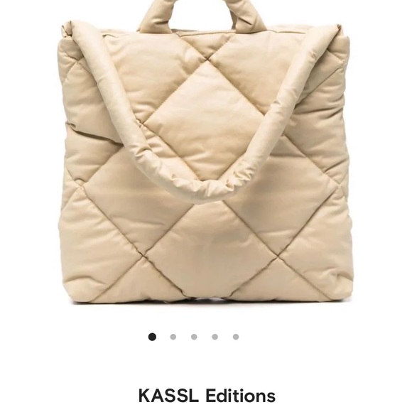 Woman’s KASSL EDITION Beige medium tote bag. - Picture 3 of 3